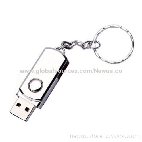 Silver Metal USB Flash Drives, 2G/128G 2.0/3.0 Pen Sticks
